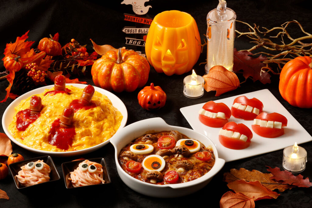ハロウィン　ホテル食事
